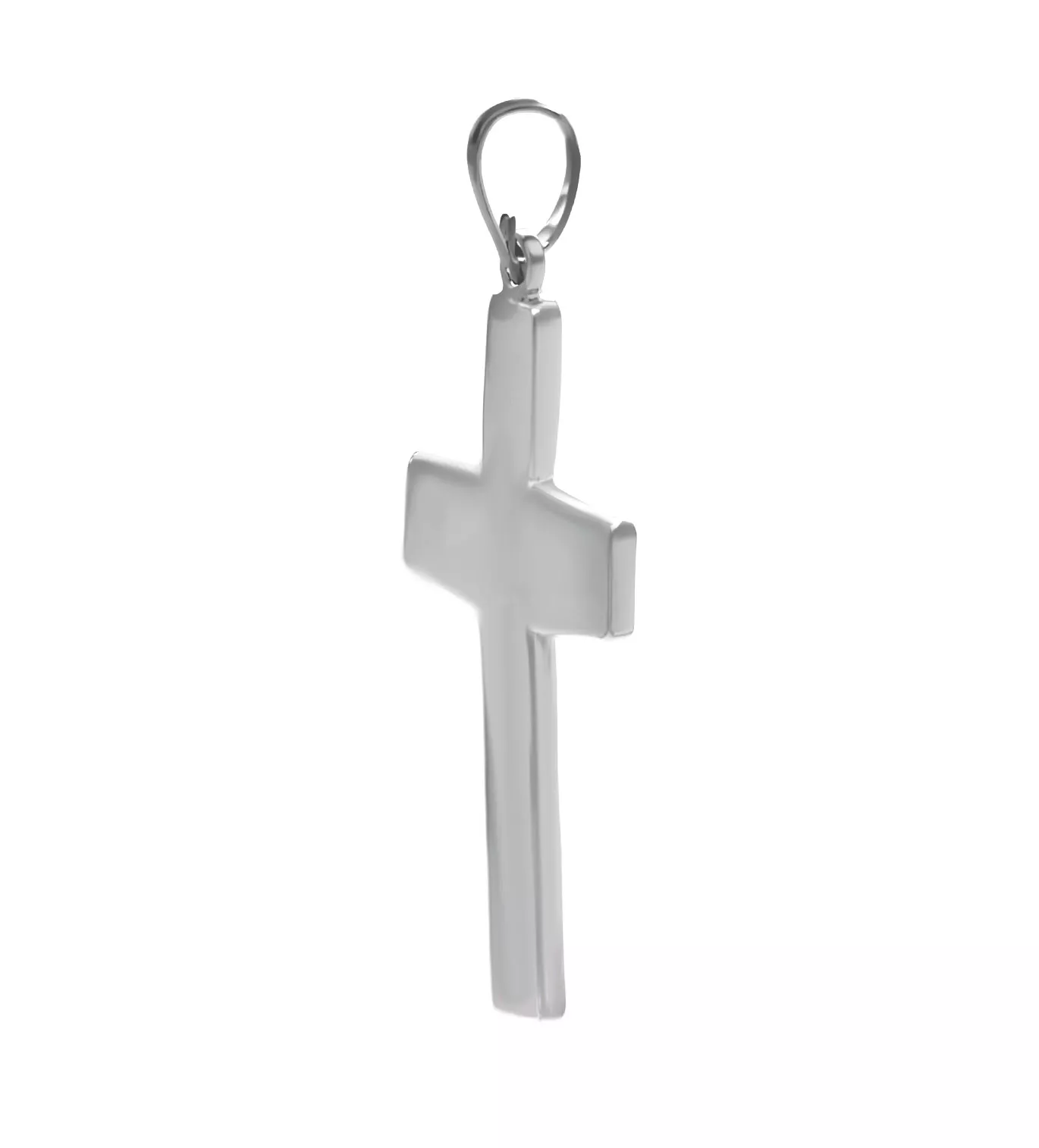 Cruz de plata "Senda Cruzada Two" cruz de plata para hombre foto lateral