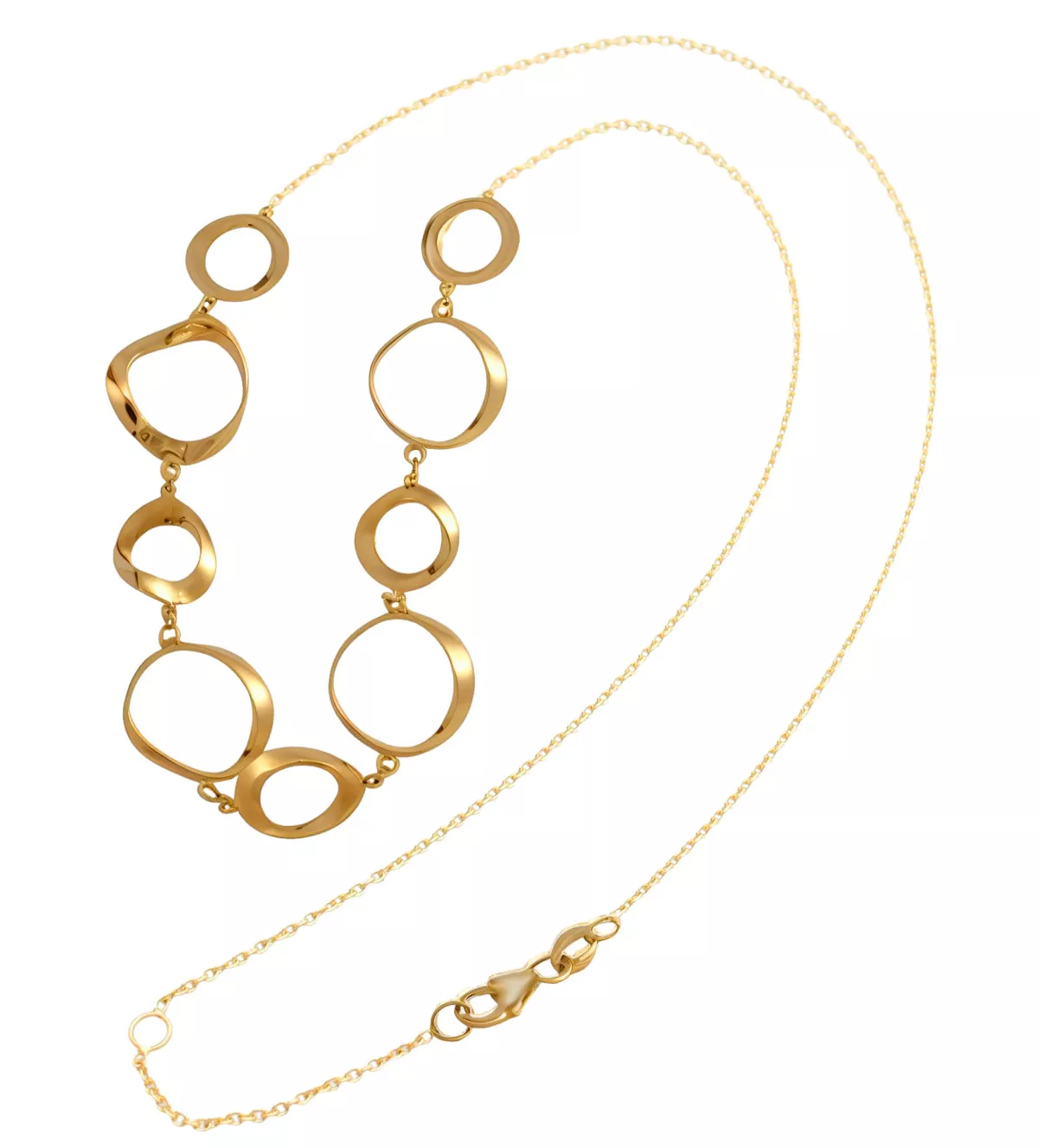 Gargantilla de oro amarillo 18 ktes "Danza del Sol" gargantilla de oro amarillo 18 ktes danza del sol vista completa