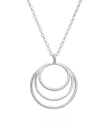 gargantilla de plata Trio Circular