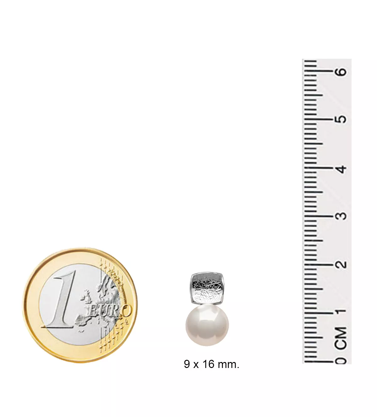 Pendientes de plata con perlas 266_012217-1-1 pendientes de plata con perlas cultivadas foto medidas