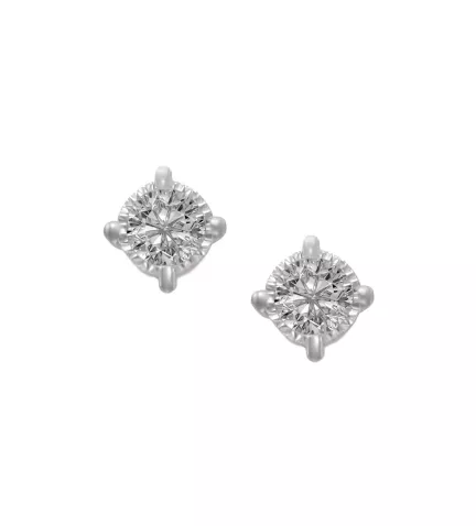 pendientes de oro blanco con diamantes chispas de luz