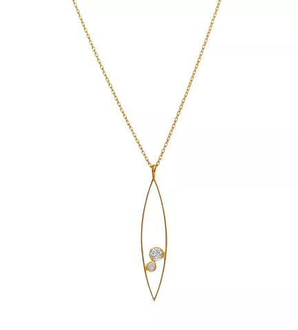 gargantilla de oro con diamantes