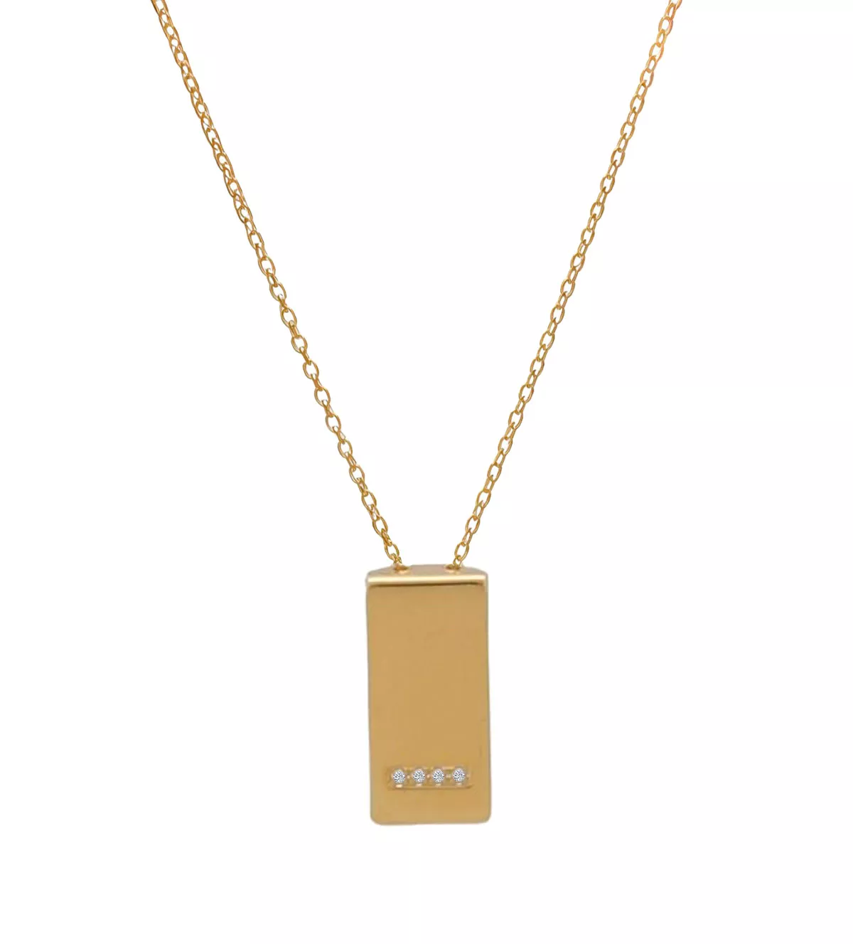 Gargantilla de oro 18k y diamantes "Placa Dor" gargantilla de oro y diamantes