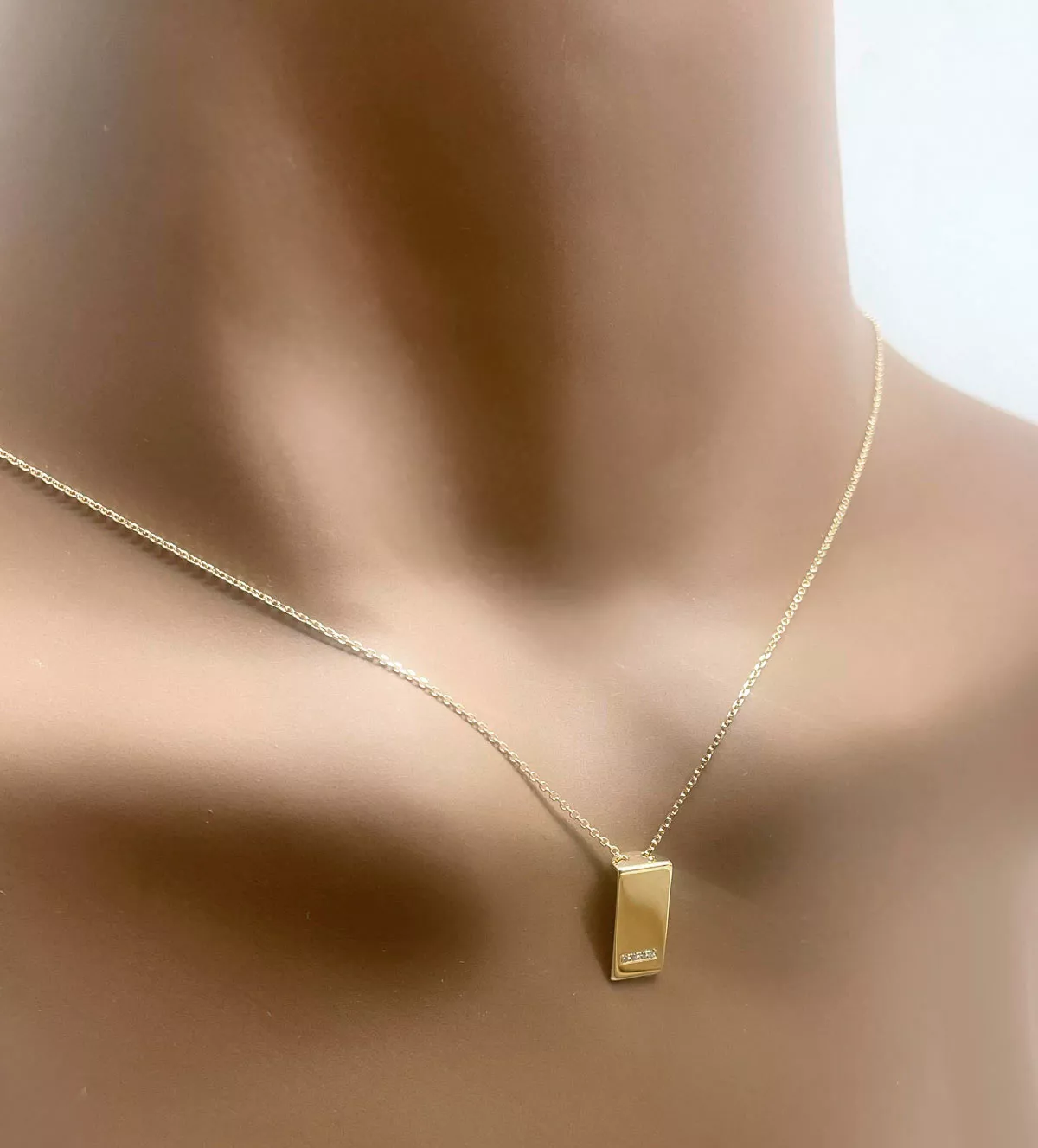 Gargantilla de oro 18k y diamantes "Placa Dor" Gargantilla de oro 18k y diamantes "Placa Dor" - Imagen 2