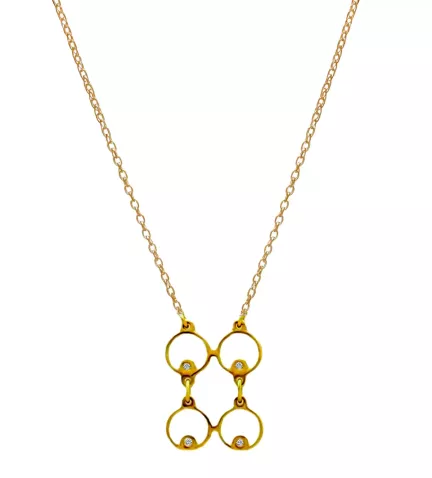 gargantilla de oro con diamantes