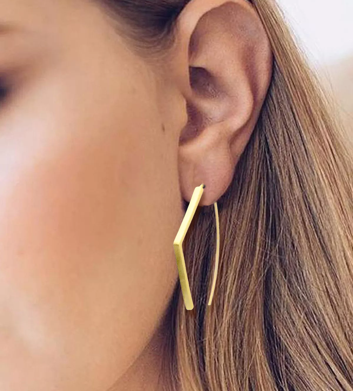 Pendientes de plata chapada oro "Misterio Dor" Jorge Revilla chapada jorge revilla modelo