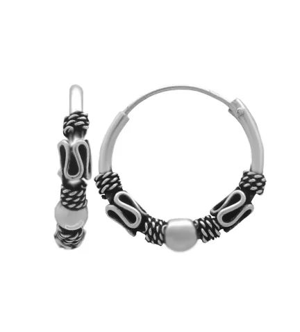 pendientes de plata tribales modelo principal