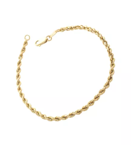 pulsera de oro cordon salomonico