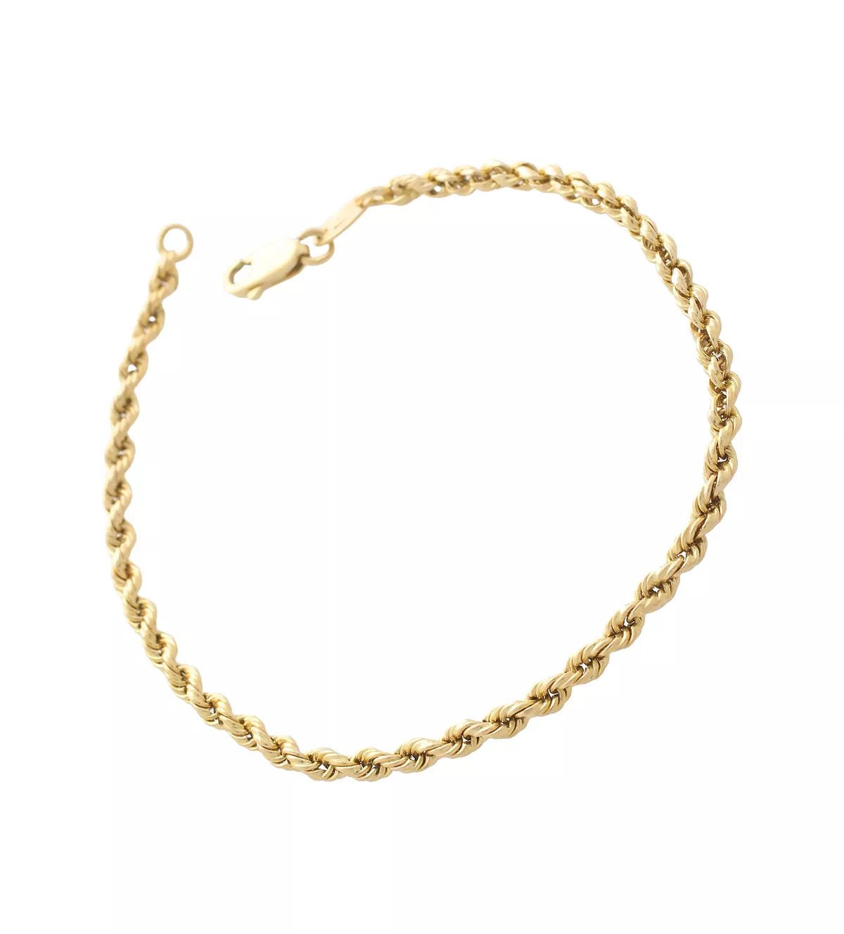 Pulsera de oro 18 ktes Cordón Salomónico de 20.50 cm. de largo pulsera de oro cordon salomonico