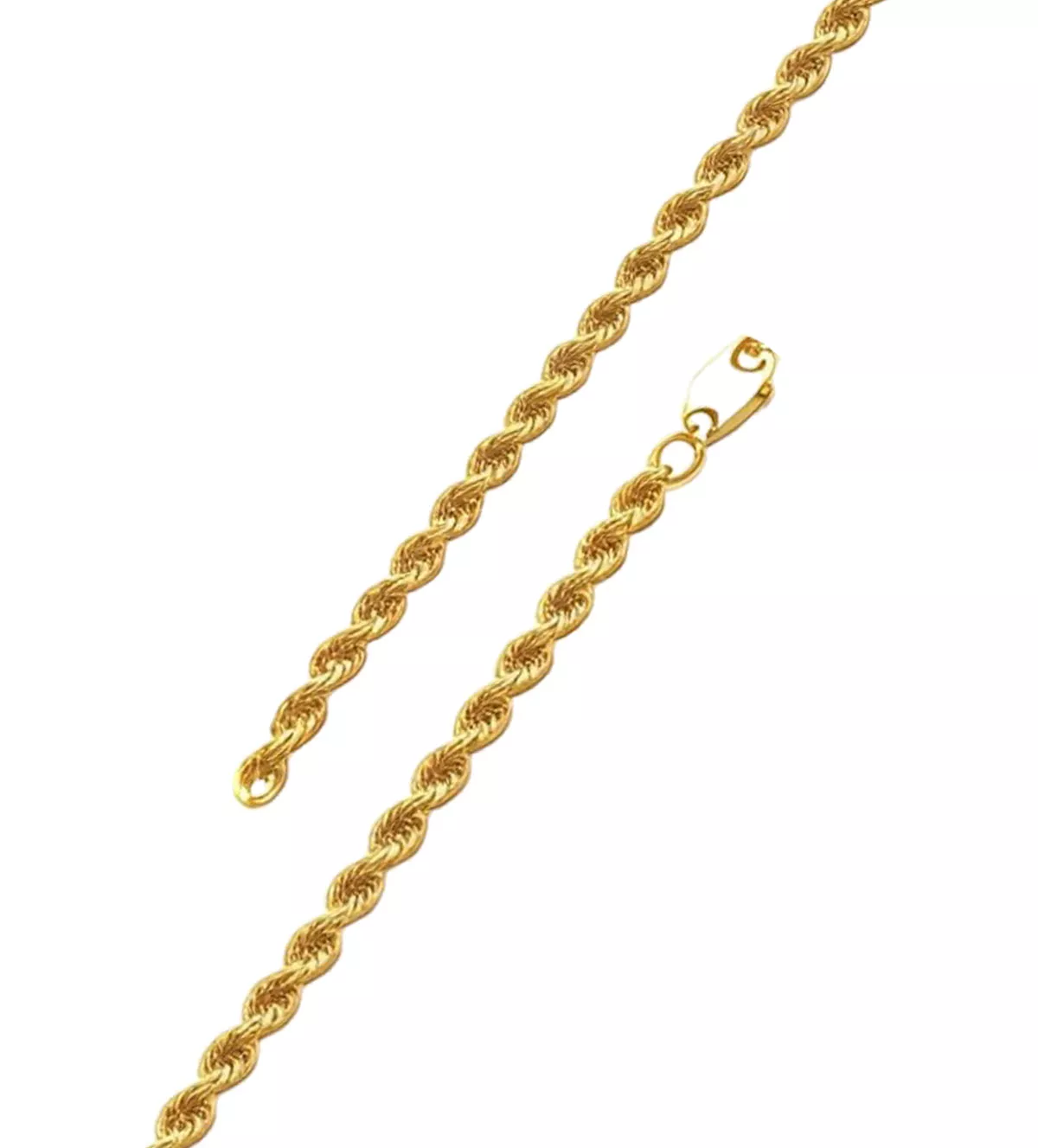 Pulsera de oro 18 ktes Cordón Salomónico de 20.50 cm. de largo pulsera de oro cordon salomonico toma detalle