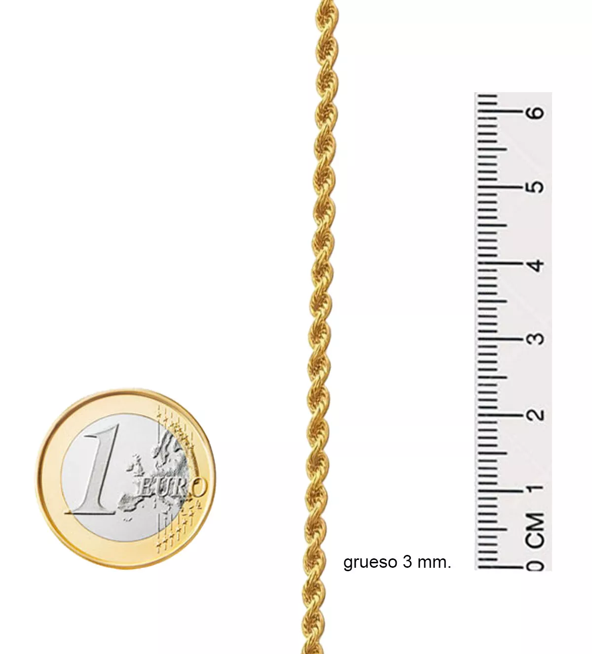 Pulsera de oro 18 ktes Cordón Salomónico de 20.50 cm. de largo Pulsera de oro 18 ktes Cordón Salomónico de 20.50 cm. de largo - Imagen 6