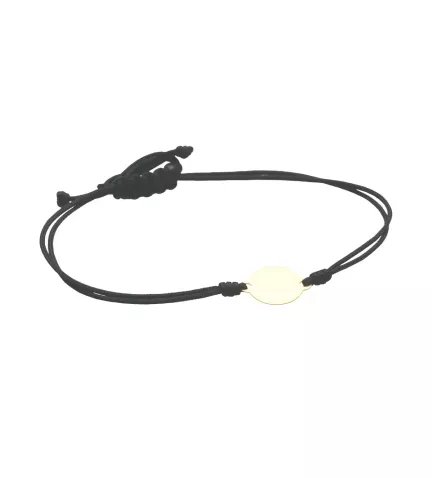 pulsera de oro cordon macrame