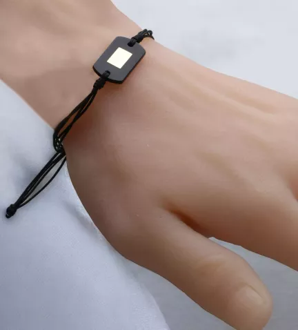 pulsera de oro para hombre macrame 301 089889 10