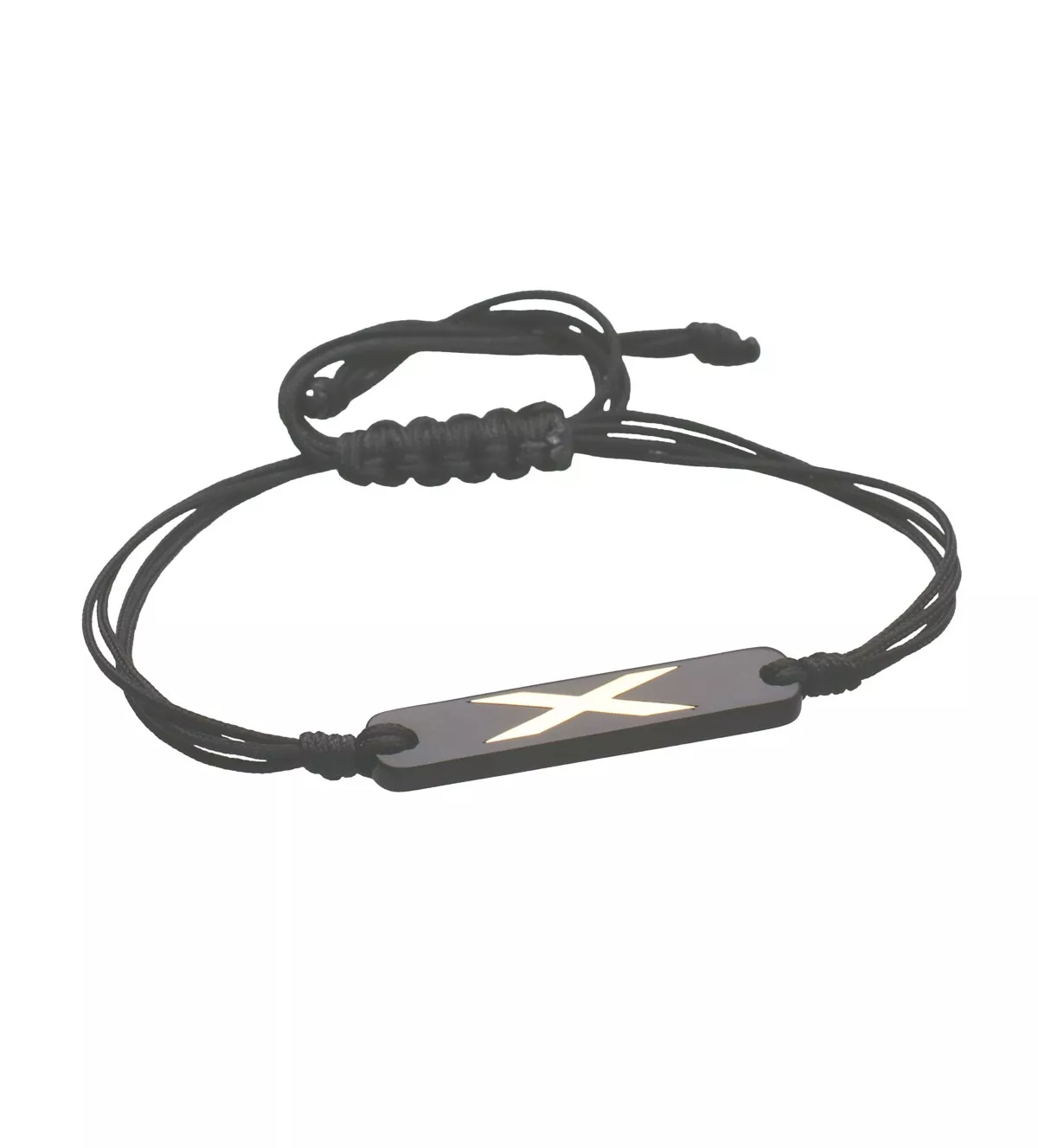 Pulsera de oro tipo macrame para hombre "Enigma" pulsera de oro para hombre cordon macrame