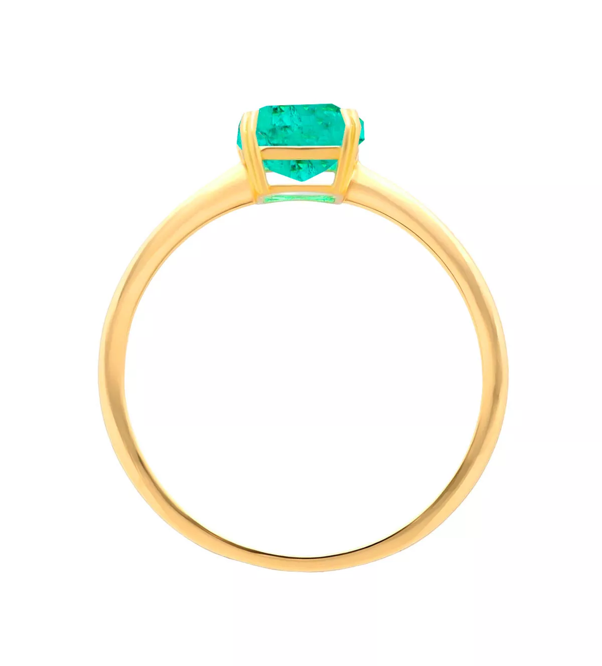 Anillo de oro 18k "Eden" 002_56646-S anillo de oro 18k cuarzo verde EDEN foto cenital