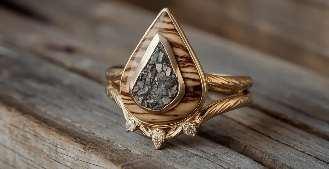 anillos futuristas con materiales recicladoscopia