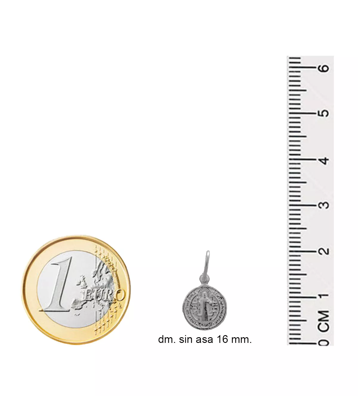 Medalla de plata de San Benito 062_8CM73 Medalla de plata de San Benito 062_8CM73 - Imagen 4