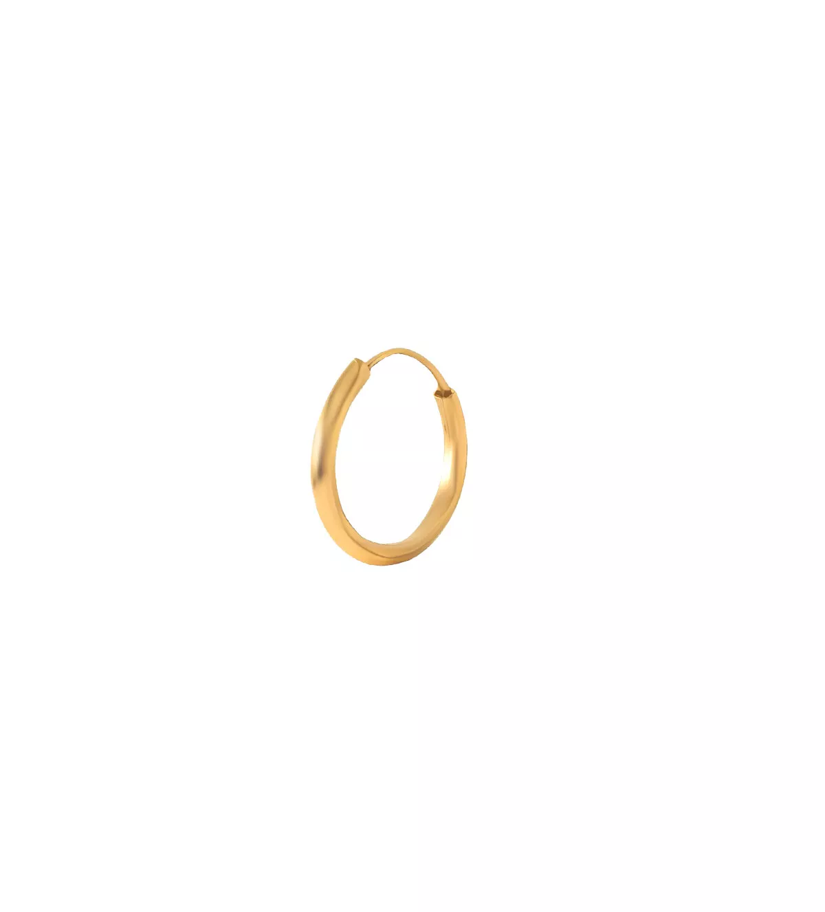 Pendientes de bebé abridores oro amarillo 296_9KD3033-11 pendientes de oro 9 kilates abridores foto modelo vista oblicua