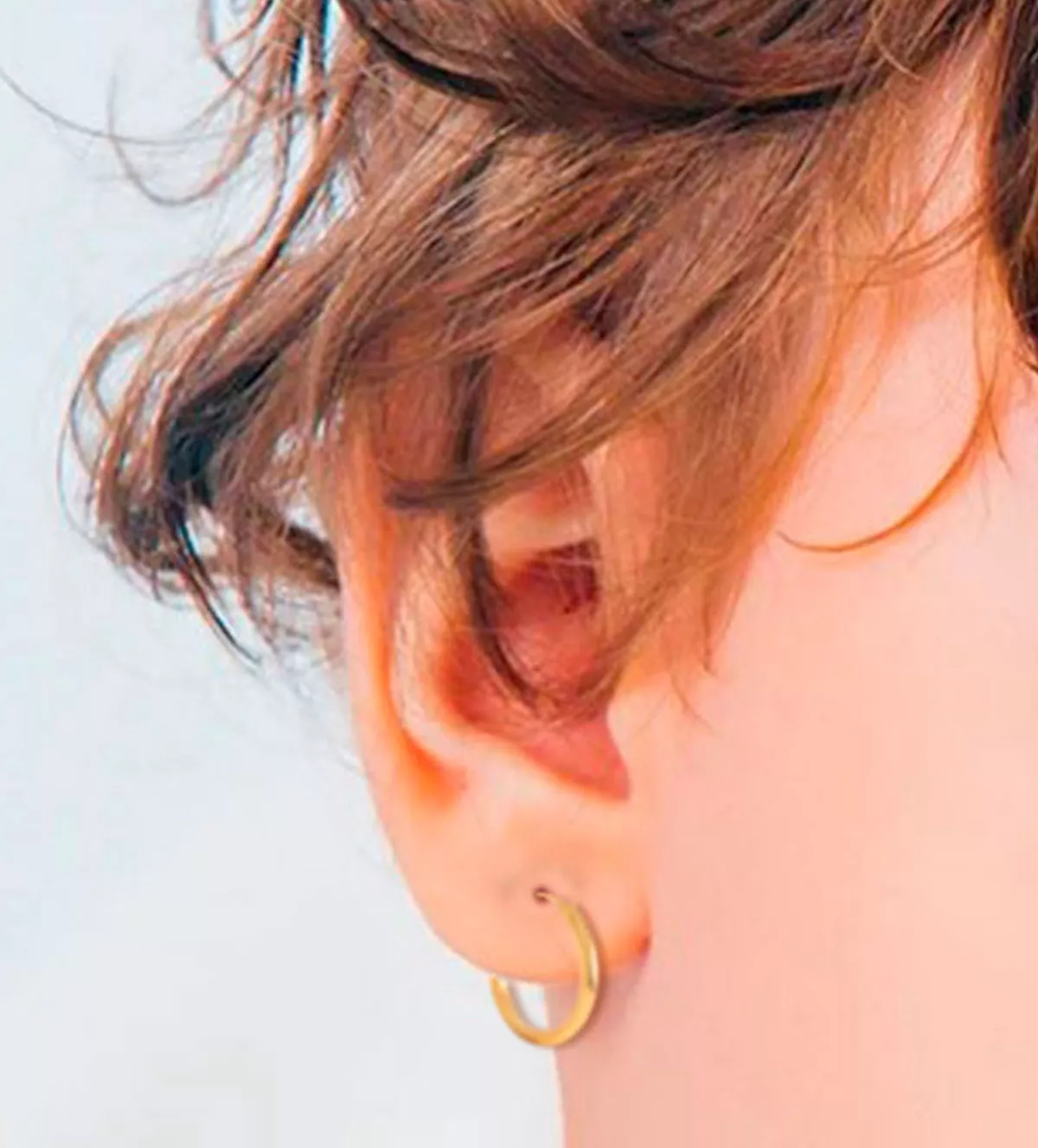 Pendientes de bebé abridores oro amarillo 296_9KD3033-11 pendientes de oro 9 kilates abridores foto modelo infantil