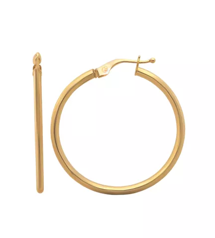 pendientes de oro 9k criollas chanela redonda