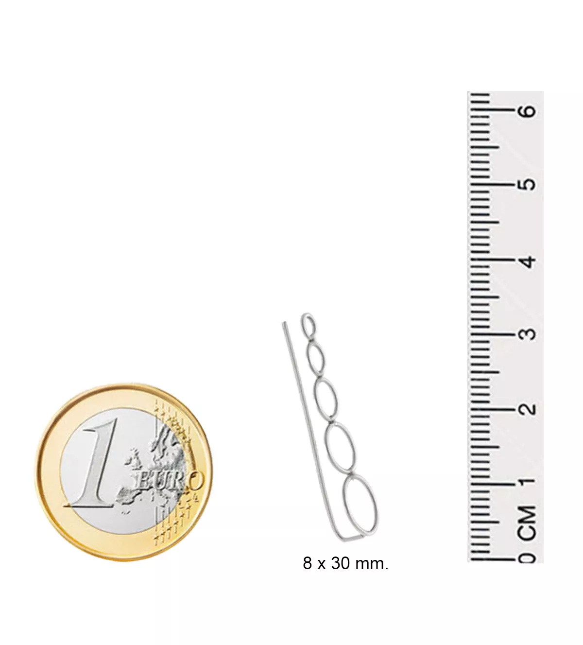 Pendientes de plata trepadores "Cascada Circular" Pendientes de plata trepadores "Cascada Circular" - Imagen 5