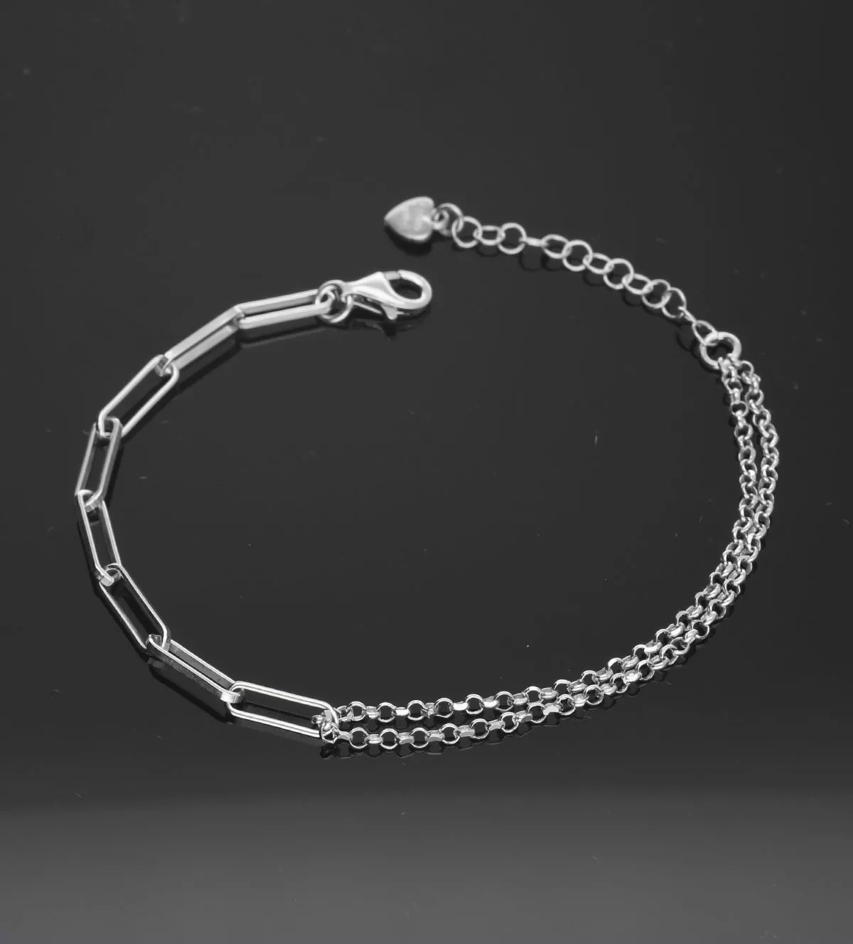 Pulseras de plata "Eternea" pulsera de plata eternea vista fisica
