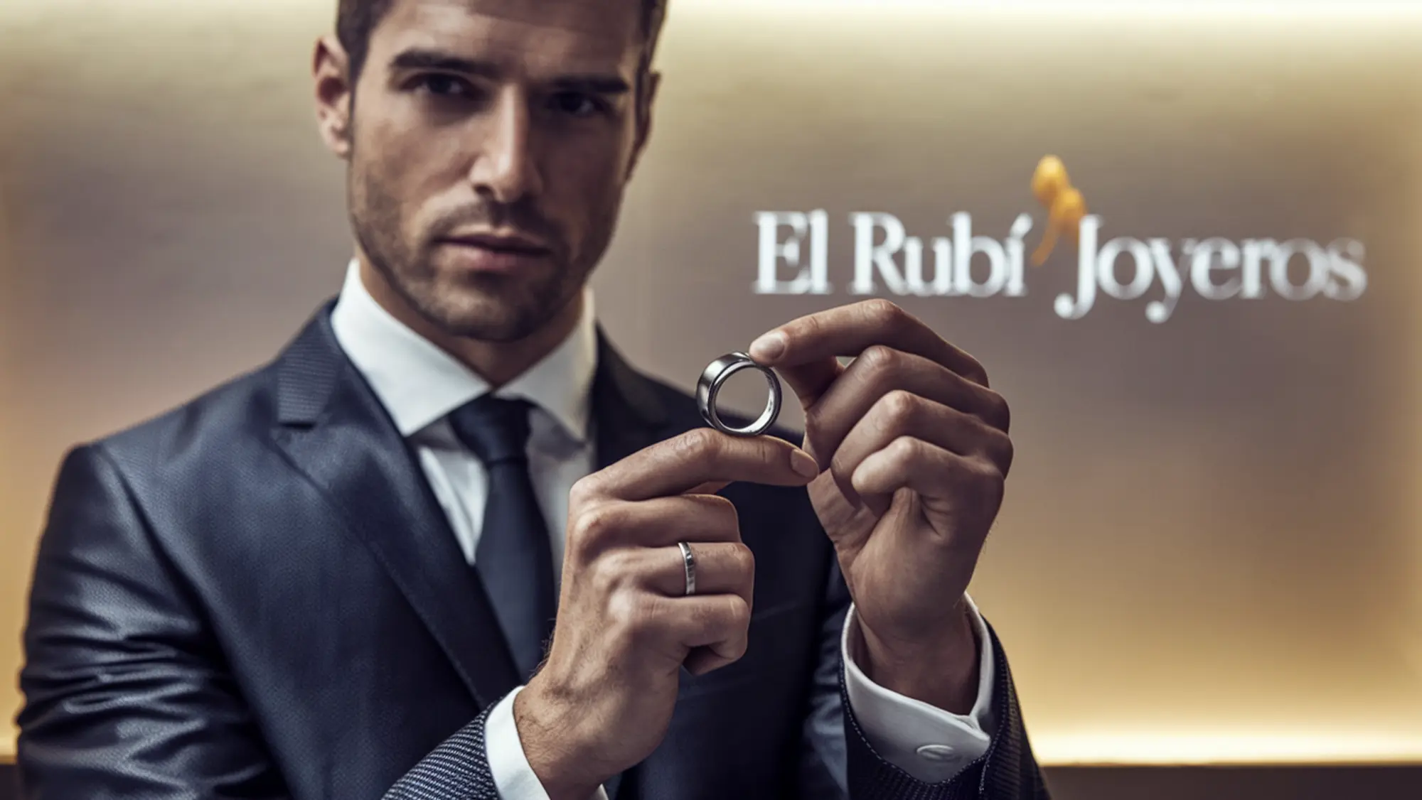 Anillos de boda para hombres modernos copia