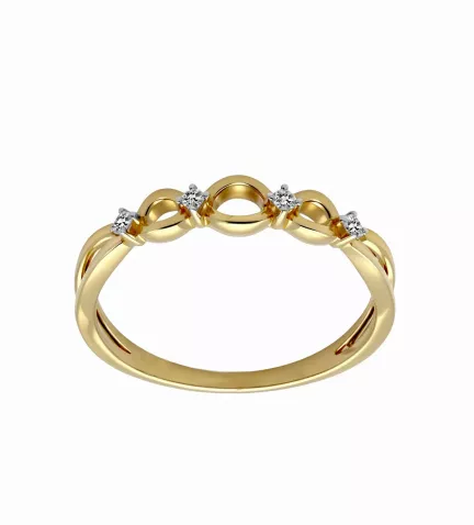 anillo de oro con diamantes dorarmony foto frontal