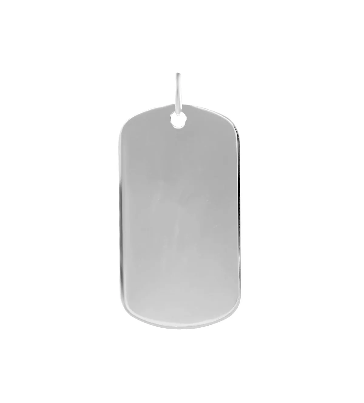 Chapa de identidad plata tipo militar 062_NCM381 chapa de identidad plata