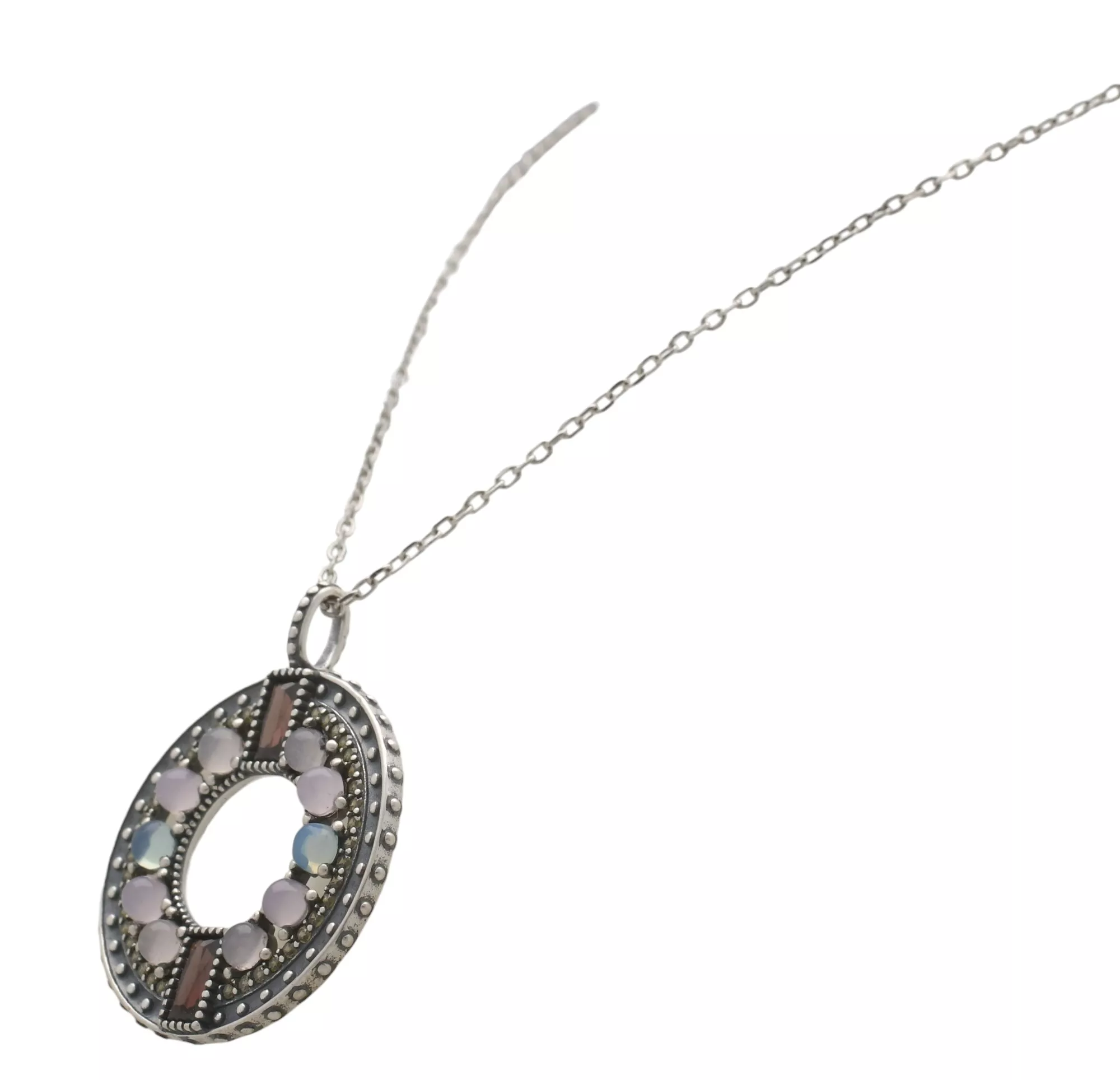 Gargantilla de plata "Ocaso" gargantilla de plata marca vapour Ocaso foto lateral