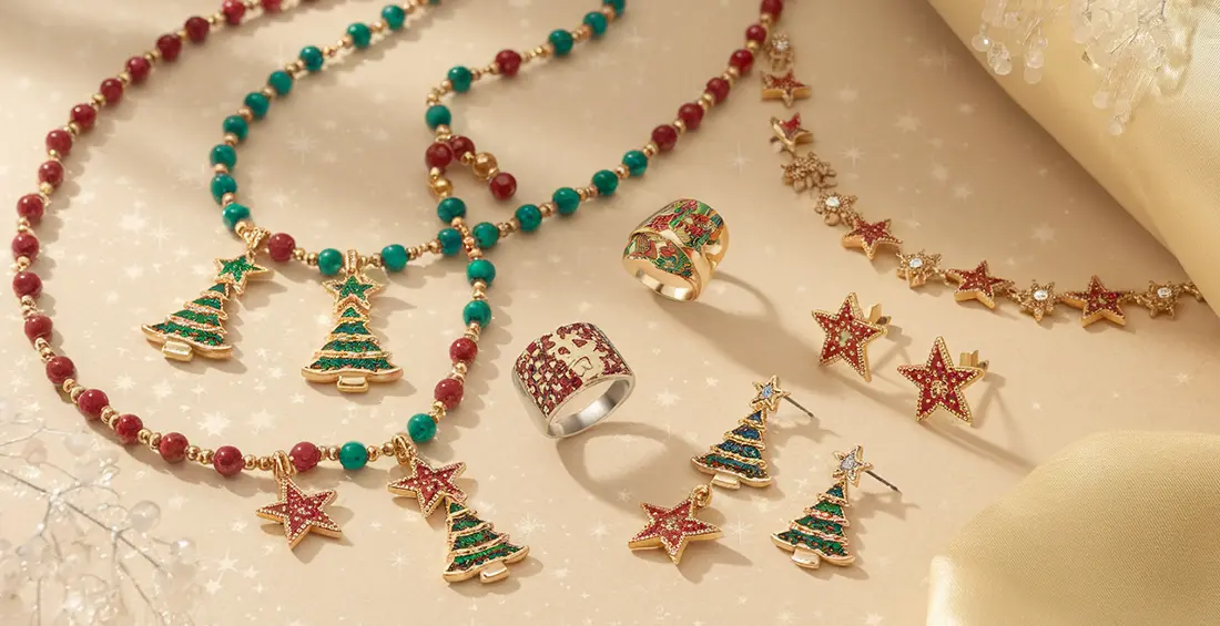 Tendencias de joyería navideña 2024: Elegancia y brillo para estas fiestas joyeria navidena 2024 2