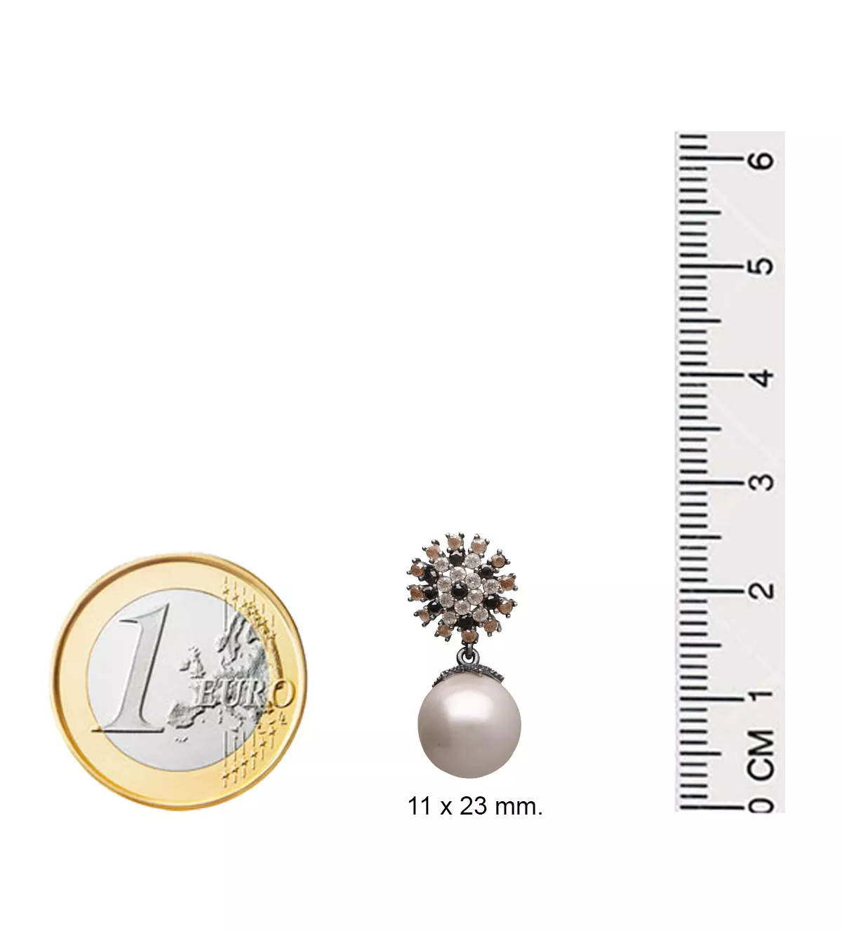 Pendientes de plata Vapour "Bohemie" pendientes de plata marca Vapour perlas mavelinas y cristales checos toma medidas