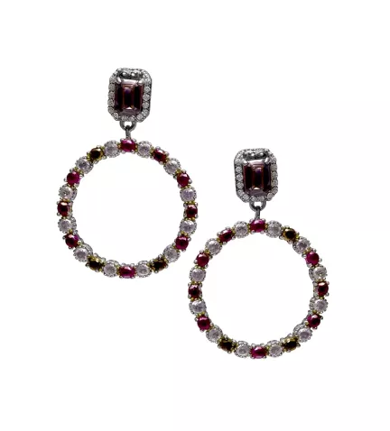 pendientes de plata marca vapour orbita