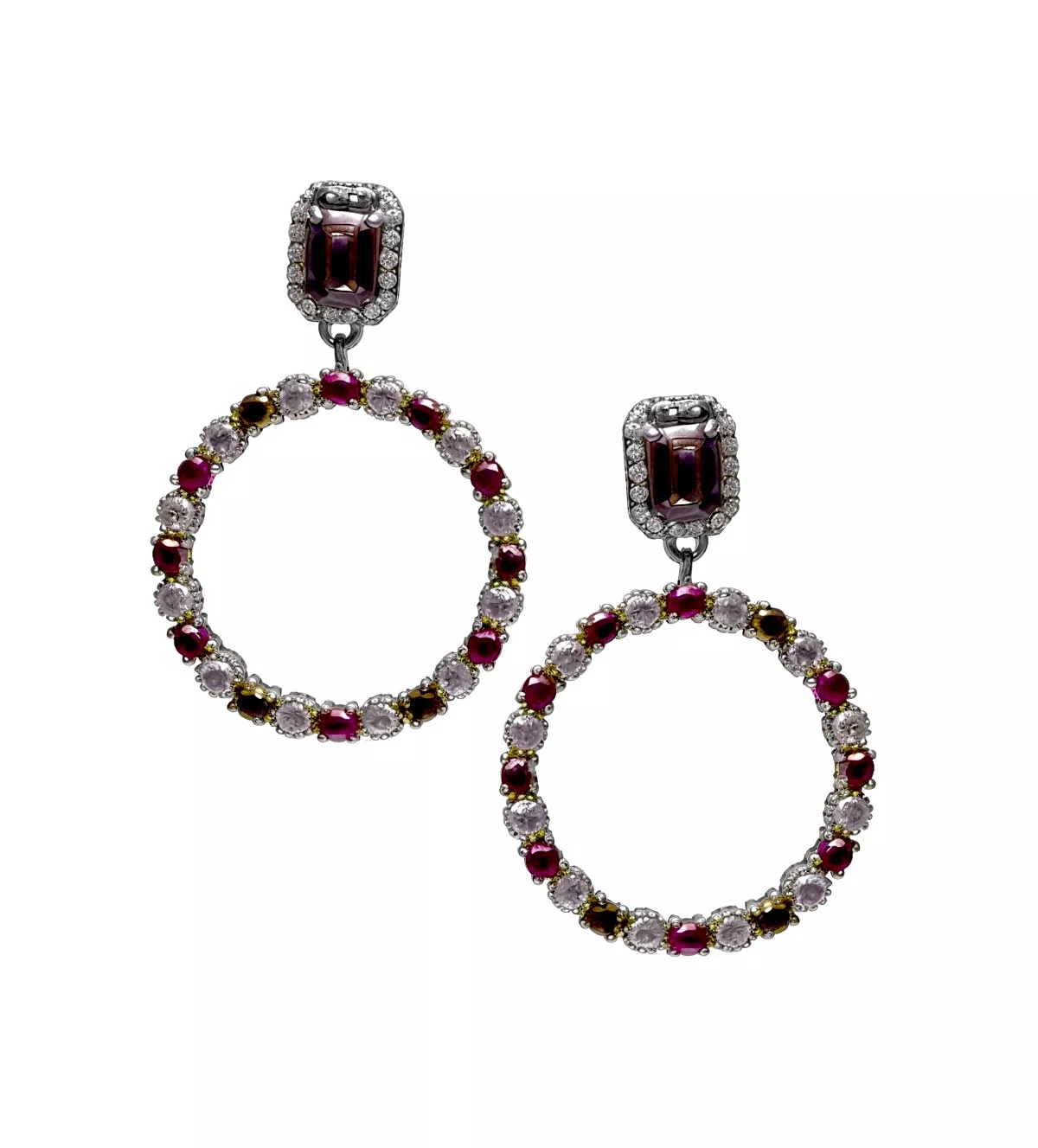 Pendientes de plata Vapour "Órbita" pendientes de plata marca vapour orbita