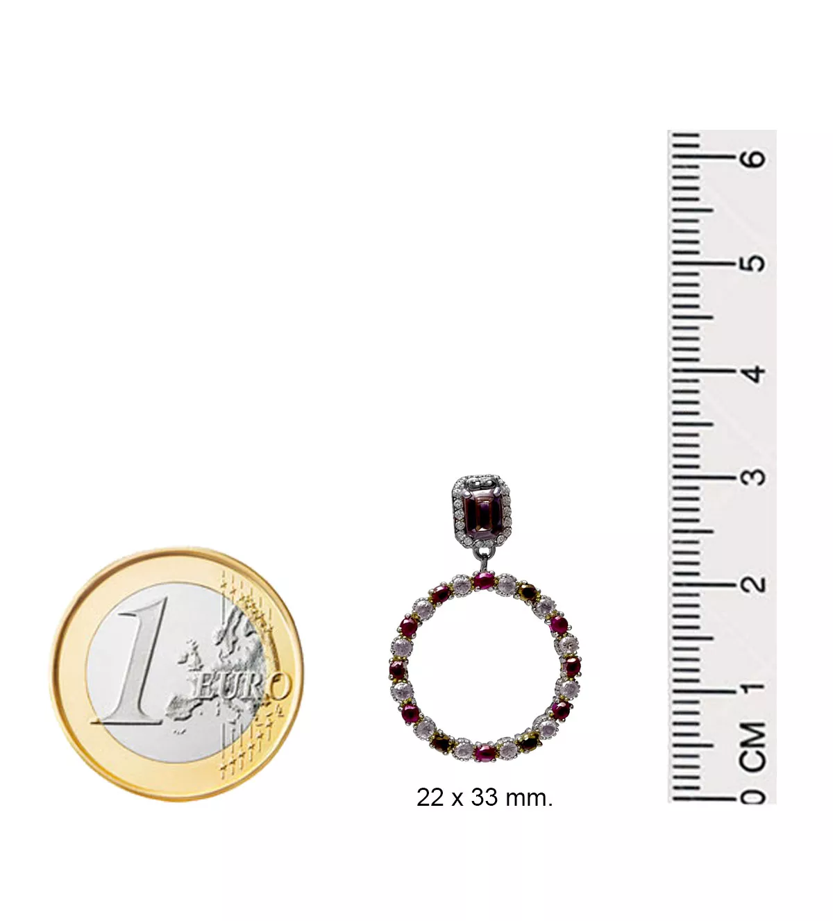 Pendientes de plata Vapour "Órbita" pendientes de plata marca Vapour foto medidas nombre orbita