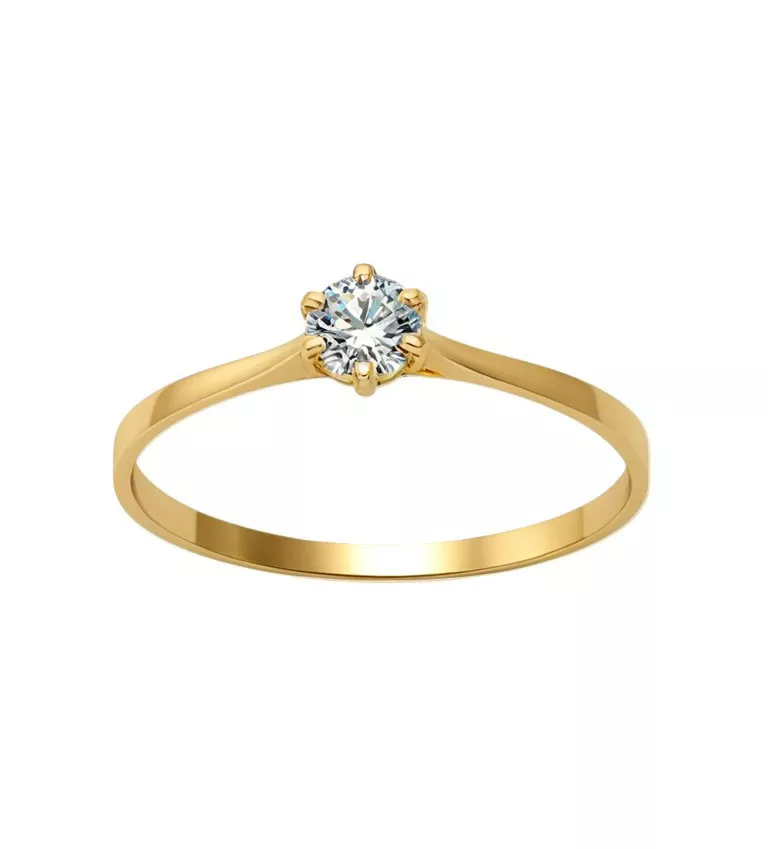 Anillos de compromiso: la propuesta perfecta para comenzar el Año Nuevo 2026 Anillo de compromiso 18ktes con brillante "Cortes"