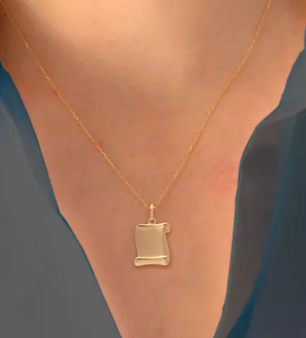 chapa de identidad de oro 9k vista modelo