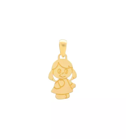 colgante de oro 9k niña