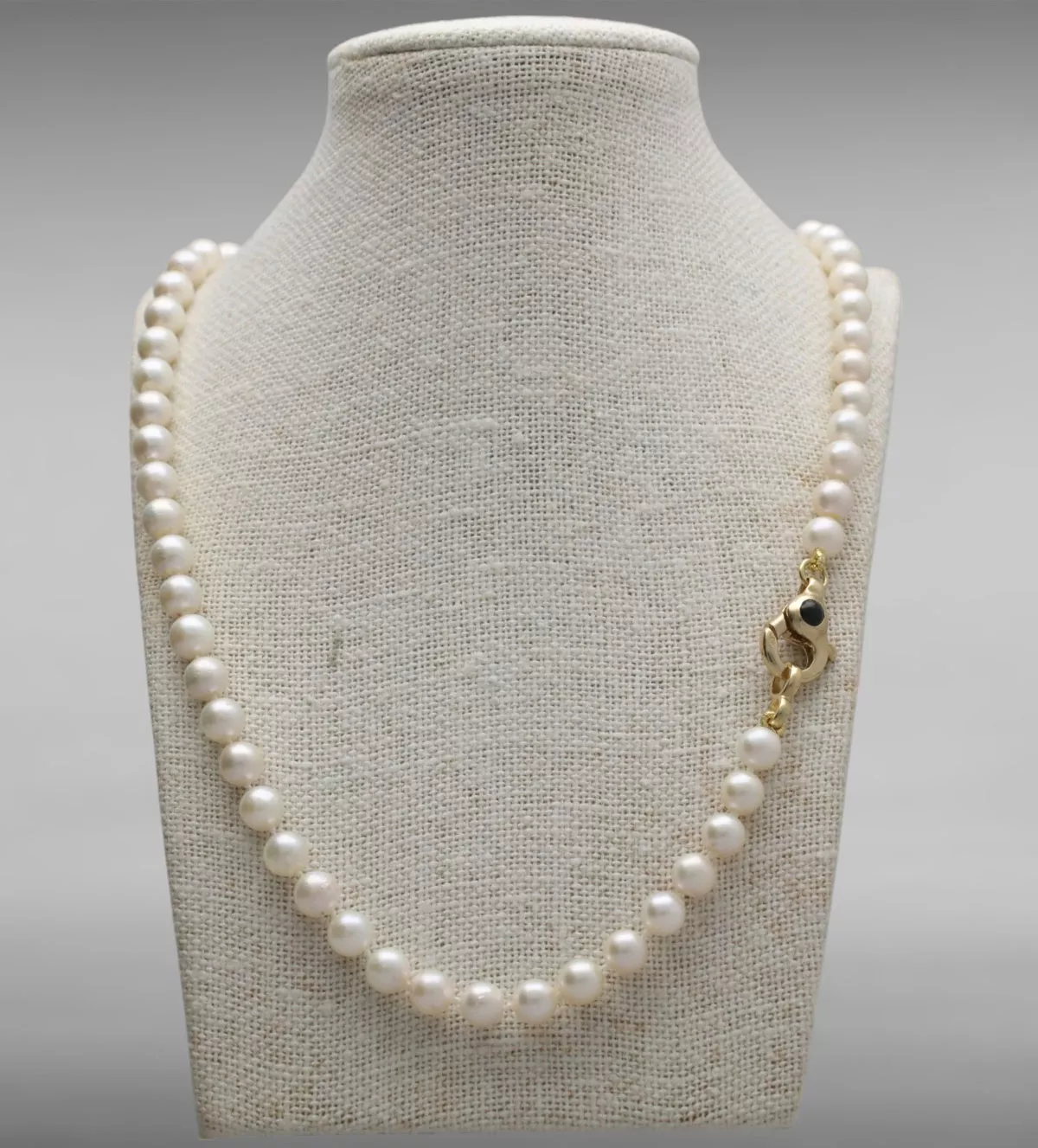 Collar de perlas cultivadas y mosqueton 083_25Q1 Collar de perlas cultivadas y mosqueton 083_25Q1