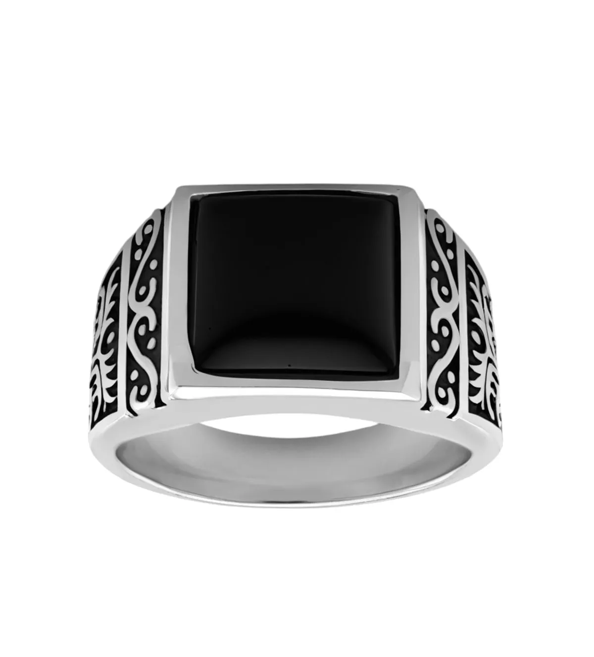 sello de plata con onix Custodio