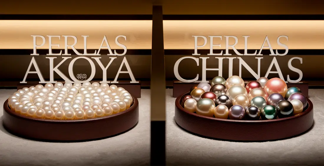 Diferencias entre las Perlas Akoya y las Perlas Chinas: Una comparativa completa Diferencias entre las Perlas Akoya y las Perlas Chinas1