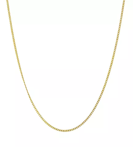 cadena de oro 9 ktes vista en frontal