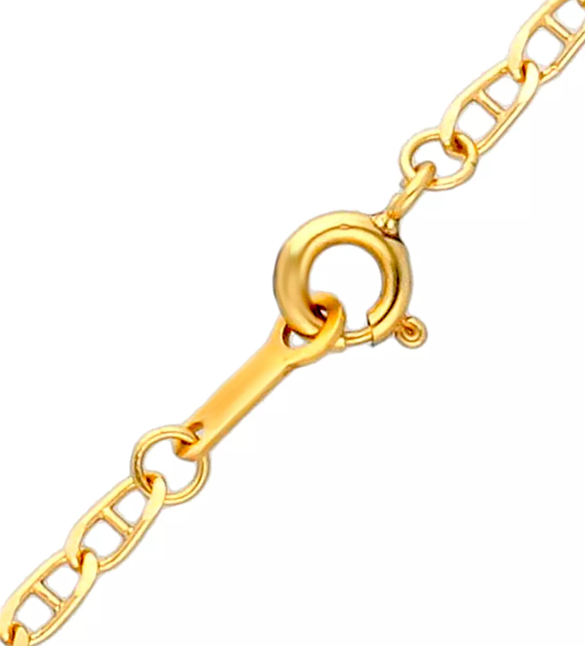 Cadena de oro 18K modelo ancla 127_ANCLA60 cadena de oro ancla barbada foto detalle broche