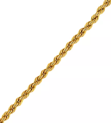 cadena de oro cordon salomonico 4mm