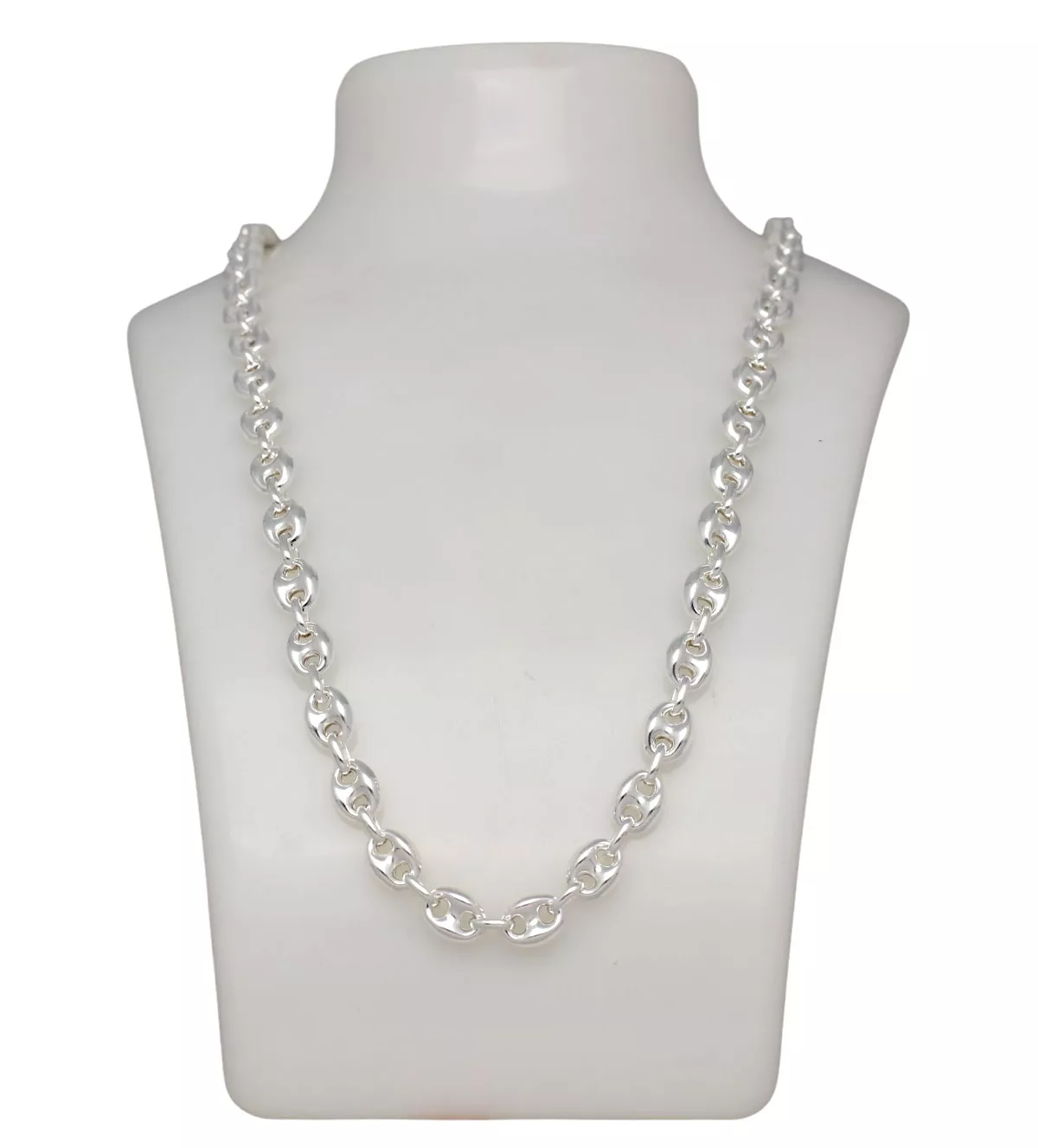 Cadena de plata modelo calabrote 031_P6-CAL-45C-50 cadena de plata calabrote de 50 cm vista en peto