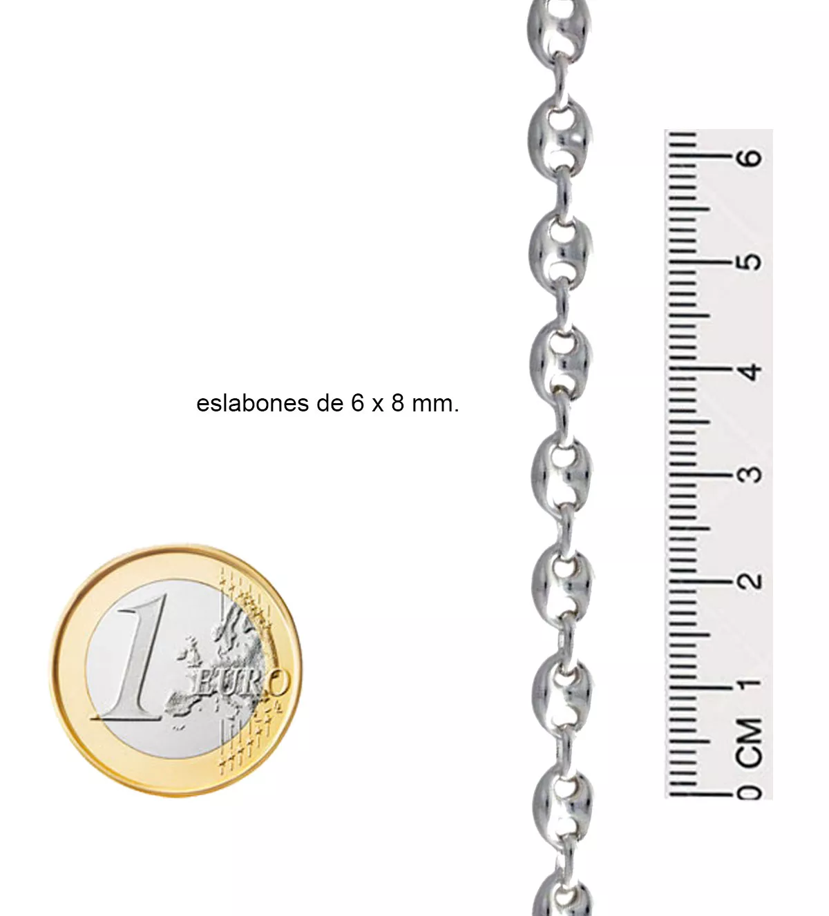 Cadena de plata modelo calabrote 031_P6-CAL-45C-50 cadena de plata calabrote de 50 cm vista medidas