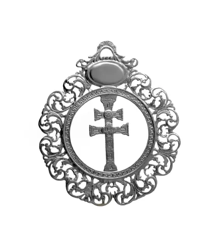 medalla de cuna plata ley cruz de caravaca