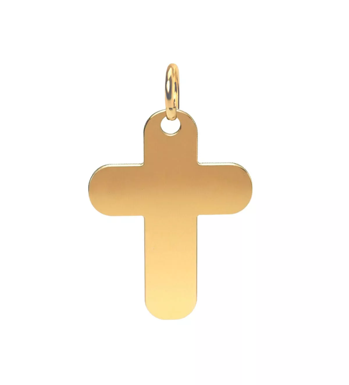 Cruz de oro 18K "Redención" cruz de oro 18k vista frontal