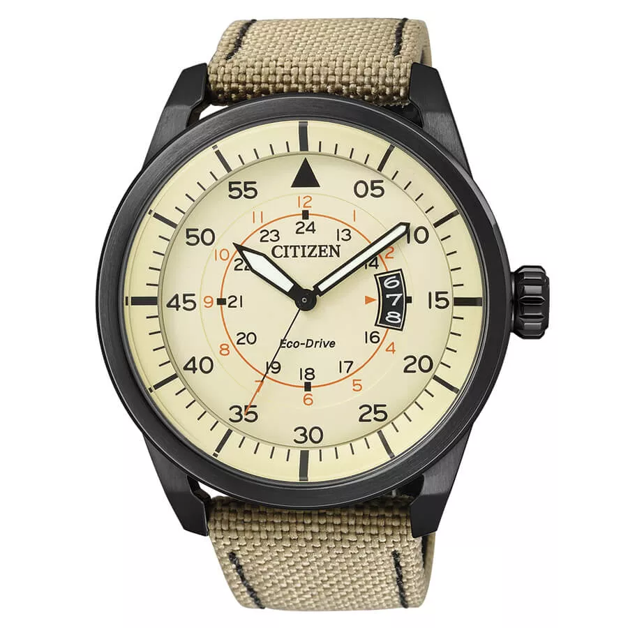 Reloj Citizen Off Collection acero y nylon AW1365-19P