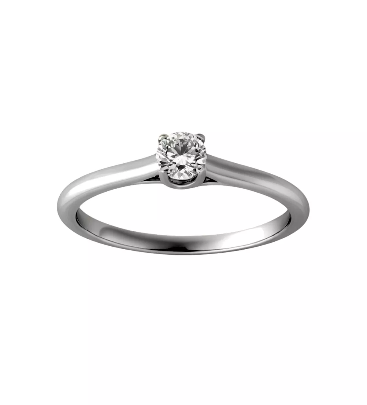 Anillo de compromiso oro blanco "MONICA" anillo de compromiso con brillante 150 A 511 12 01